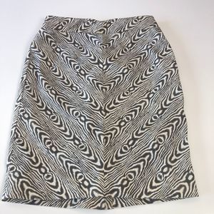 9 H15 S'CL Anthropologie size 4 taupe&cream skirt
